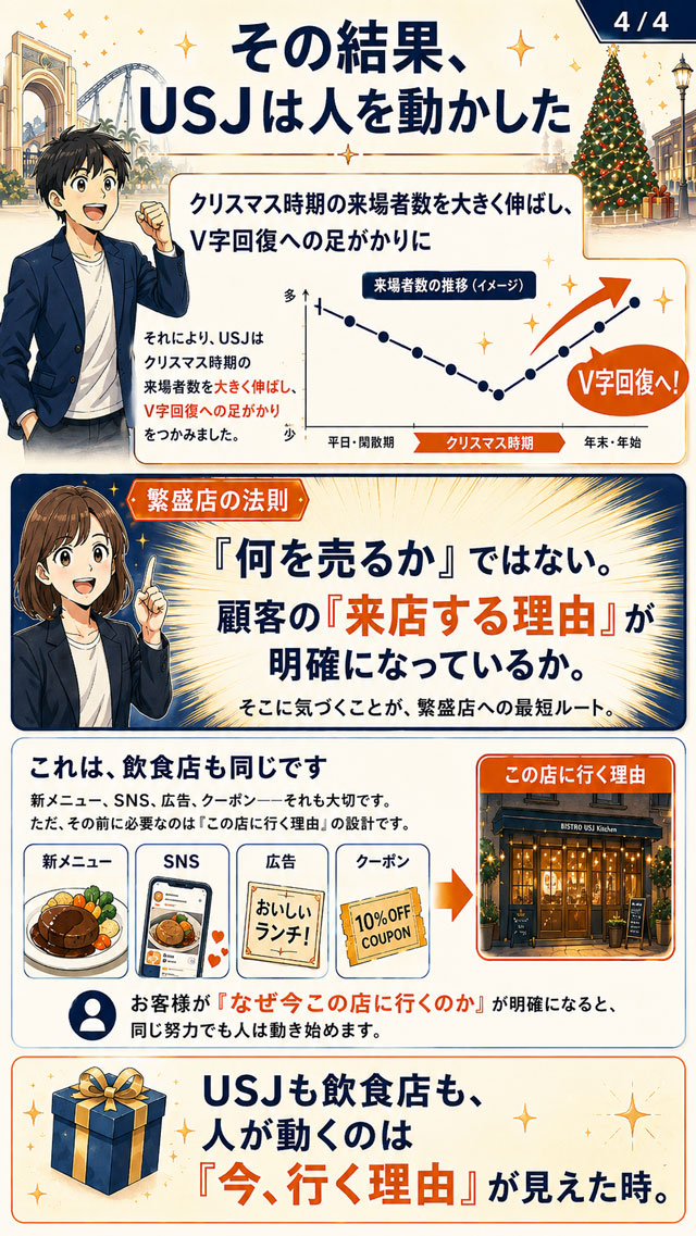 その結果、USJは人を動かした 4/4